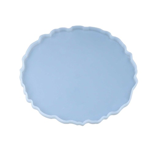 Epoksi Dalgalı Yuvarlak Tepsi Silikon Kalıbı 26cm