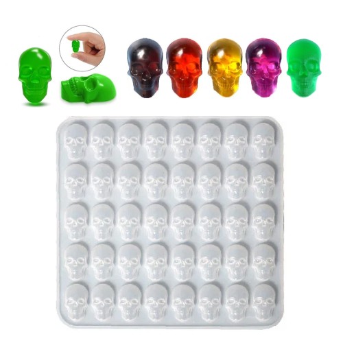 Epoksi Kuru Kafa Kafatası Küpe Kolye Anahtarlık Kalıbı Silikon GT9554