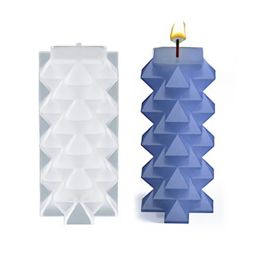 Epoksi Üçgen Piramit Mum Kalıbı Sabun Kalıbı Silikon GT9620
