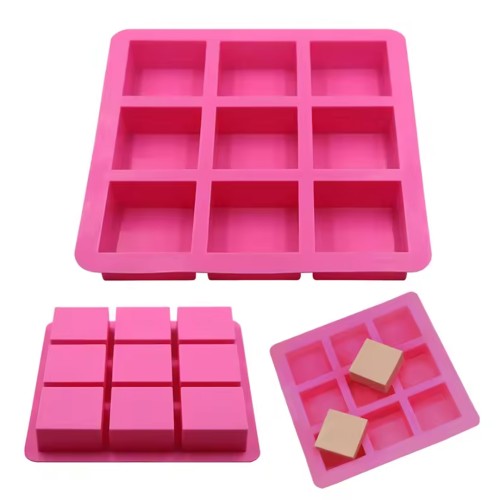 Kek Kalıbı Kare Sabun Kalıbı Kare Çikolata Kalıbı Pişirme Silikon Kalıbı 6x6cm