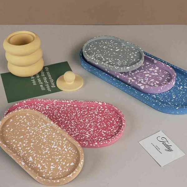 Epoksi Beton Oval Tabak Basık Model Sunumluk Silikon Kalıbı GT-9451 Epoksi Beton Oval Tabak Basık Model Sunumluk Silikon Kalıbı GT-9451