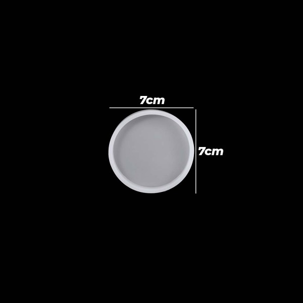 Epoksi Silikon 6cm Daire Kalıbı Epoksi Silikon 6cm Daire Kalıbı