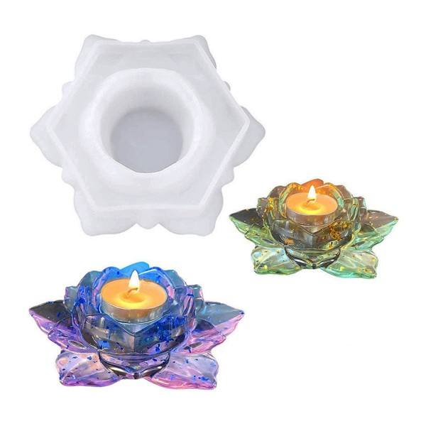 Epoksi Silikon Lotus Mumluk ve Çerezlik Kalıbı Epoksi Silikon Lotus Mumluk ve Çerezlik Kalıbı