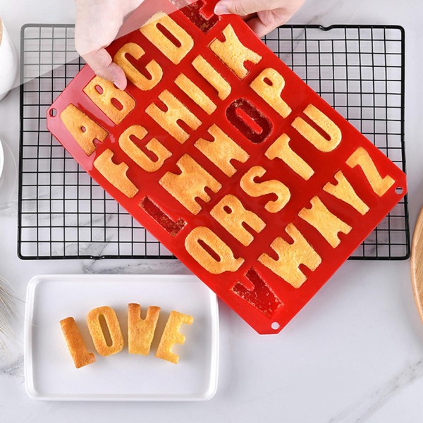 Alfabe Kek   Çikolata Silikon Kalıbı