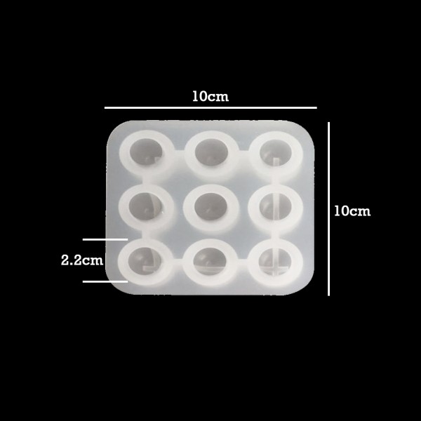 Epoksi Çoklu Küre Gökyüzü Silikon Kalıbı 2.2cm Epoksi Çoklu Küre Gökyüzü Silikon Kalıbı 2.2cm