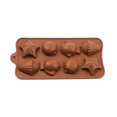 Deniz Kabuğu    Balık Modelleri Çikolata Silikon Kalıbı