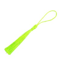 Epoksi Anahtarlık Püskül Neon Sarı 10 Adet