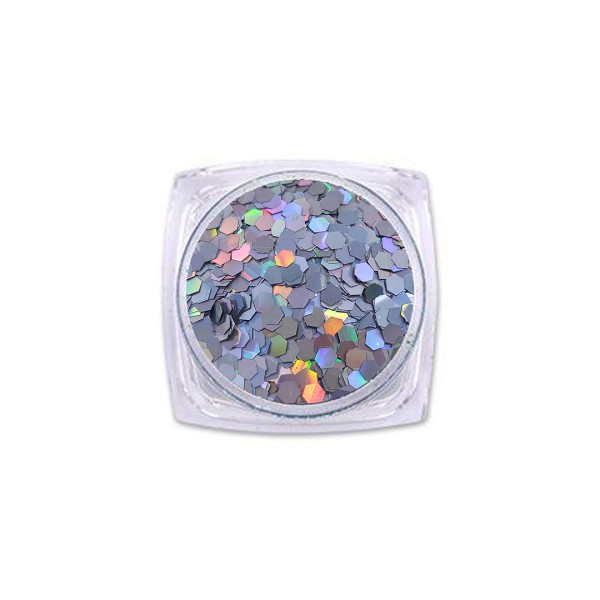 Epoksi Süsleme Glitter Altıgen Gümüş Pul 5gr Epoksi Süsleme Glitter Altıgen Gümüş Pul 5gr