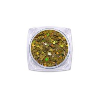 Epoksi Süsleme Glitter Yıldız Pul Gold 5gr