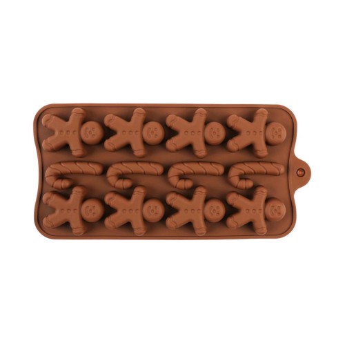 Kurabiye Adam Model Çikolata Silikon Kalıbı