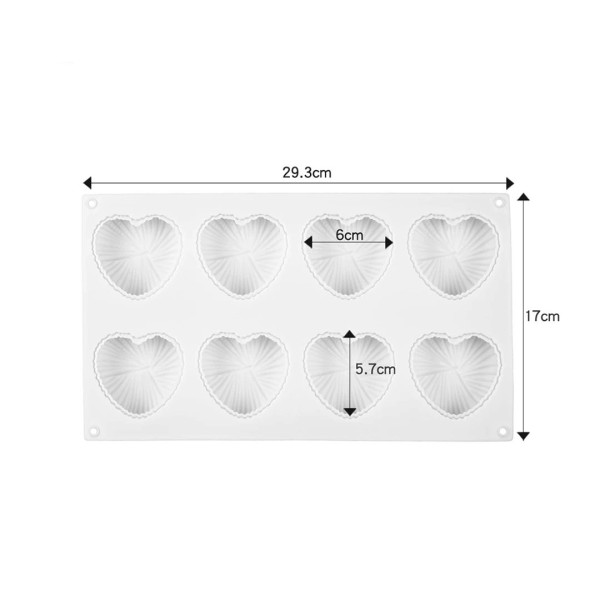 Cavitie Aşk Kalp Şekli Kek Silikon Kalıbı