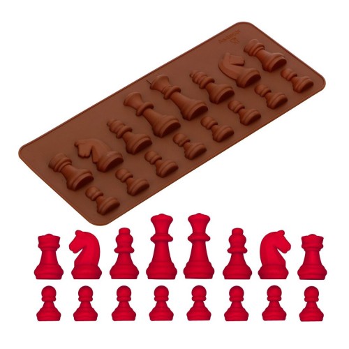 Satranç Model Çikolata Silikon Kalıbı