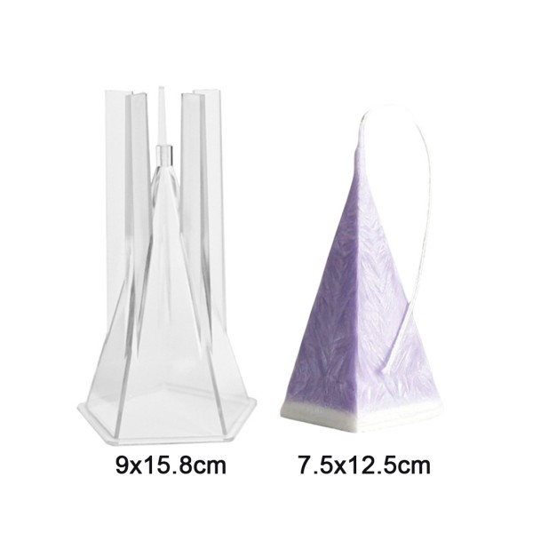 Beşgen Mika Mum Kalıbı 12.5x7.5cm