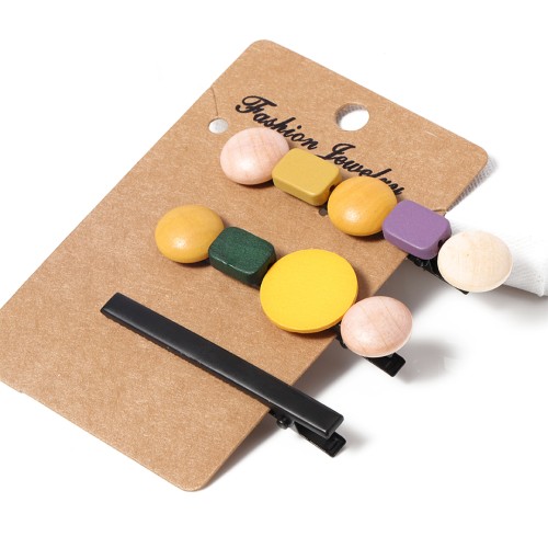 Dikdörtgen Toka Klipsi 6.5cm Siyah 5 Adet