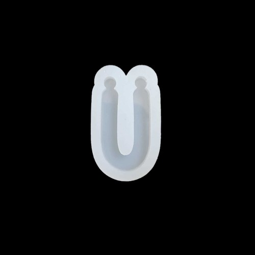 Epoksi Tekli Harf Silikon Kalıbı Kids - Ü