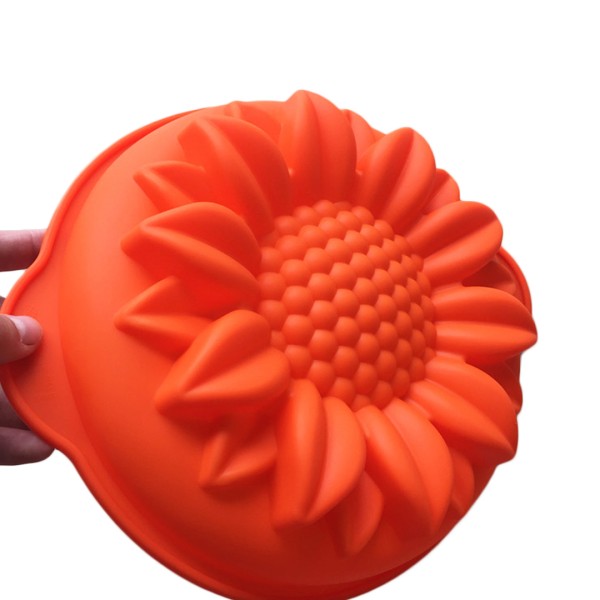 Ayçiçeği 3D Yuvarlak Silikon Kek Kalıbı GT107