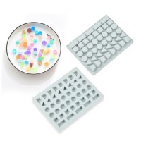 Epoksi Geometrik Şekiller Minyatür Jelibon Sugarcraft Silikon Kalıbı GT1583 Epoksi Geometrik Şekiller Minyatür Jelibon Sugarcraft Silikon Kalıbı GT1583