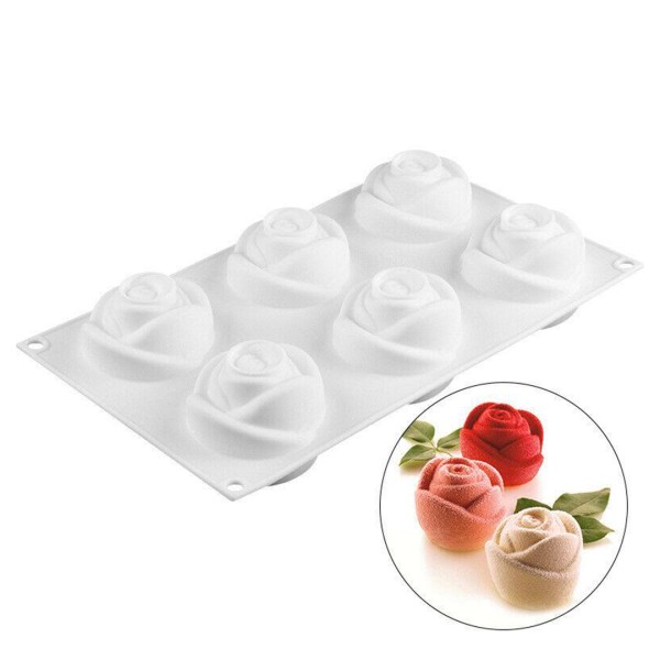 Çikolatalı Pasta Dekorasyon Araçları Gül Silikon Kek Kalıbı Mutfak Pişirme Kalıpları GT116