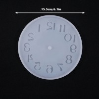 Epoksi Büyük Saat Kalıbı 15.5cm Epoksi Büyük Saat Kalıbı 15.5cm