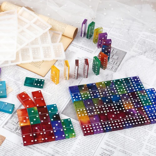 Epoksi Domino Taşları Silikon Kalıbı 2 Parça Epoksi Domino Taşları Silikon Kalıbı 2 Parça