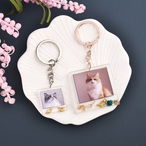 Epoksi Silikon Büyük Kare Fotoğraf Çerçevesi ve Anahtarlık Kalıbı