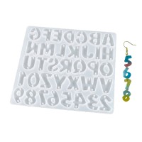 Epoksi Bileklik Küpe Harf Rakam Silikon Kalıbı GT-9342 Epoksi Bileklik Küpe Harf Rakam Silikon Kalıbı GT-9342