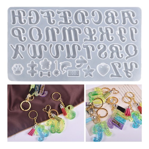 Epoksi El Yazısı Silikon Büyük Harf Kalıbı GT-9414