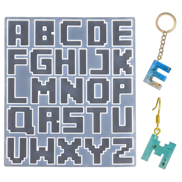 Epoksi Büyük Mozaik Piksel Silikon Harf Kalıbı