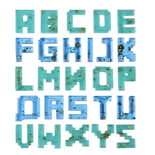 Epoksi Büyük Mozaik Piksel Silikon Harf Kalıbı