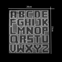 Epoksi Büyük Mozaik Piksel Silikon Harf Kalıbı