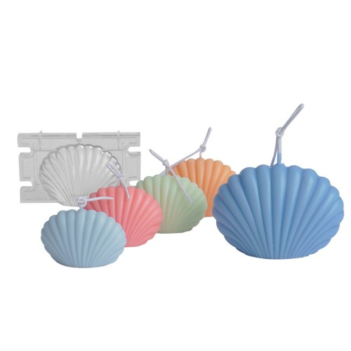 Poli Karbon Mum Kalıbı Mika Mum Kalıbı İstiridye Küçük Boy 6cmx4.1cm GT-6221