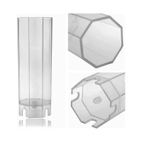 Poli Karbon Mum Kalıbı Mika Mum Kalıbı Sekizgen 11.2cmx5.5cm GT-6237 Poli Karbon Mum Kalıbı Mika Mum Kalıbı Sekizgen 11.2cmx5.5cm GT-6237