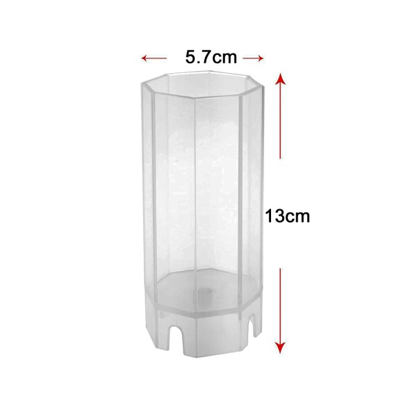 Poli Karbon Mum Kalıbı Mika Mum Kalıbı Sekizgen 11.2cmx5.5cm GT-6237 Poli Karbon Mum Kalıbı Mika Mum Kalıbı Sekizgen 11.2cmx5.5cm GT-6237