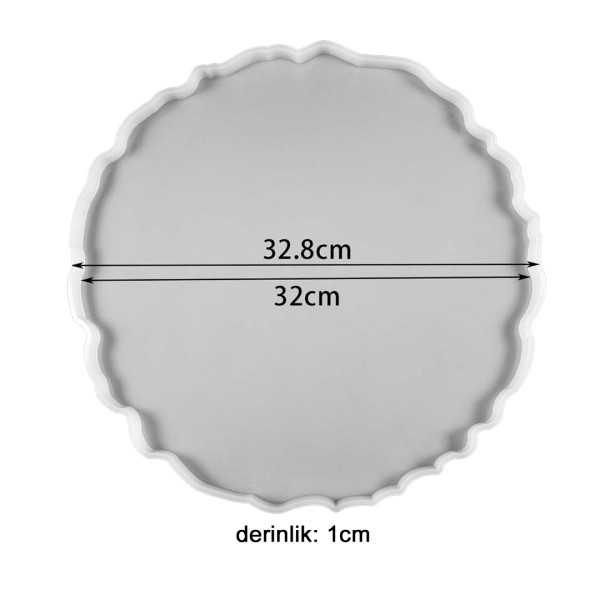 Epoksi Yuvarlak Tepsi Kalıbı Seti-2 (32cmx1cm) Epoksi Yuvarlak Tepsi Kalıbı Seti-2 (32cmx1cm)