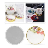 Epoksi Yuvarlak Daire Bardak Altlığı Silikon Kalıbı - 10cm Epoksi Yuvarlak Daire Bardak Altlığı Silikon Kalıbı - 10cm