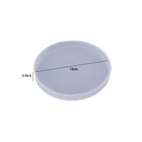 Epoksi Yuvarlak Daire Bardak Altlığı Silikon Kalıbı - 10cm Epoksi Yuvarlak Daire Bardak Altlığı Silikon Kalıbı - 10cm