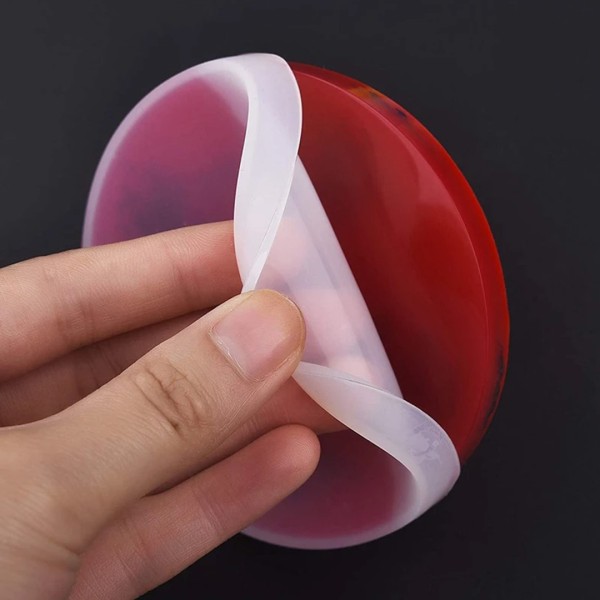 Epoksi Yuvarlak Daire Bardak Altlığı Silikon Kalıbı - 10cm Epoksi Yuvarlak Daire Bardak Altlığı Silikon Kalıbı - 10cm